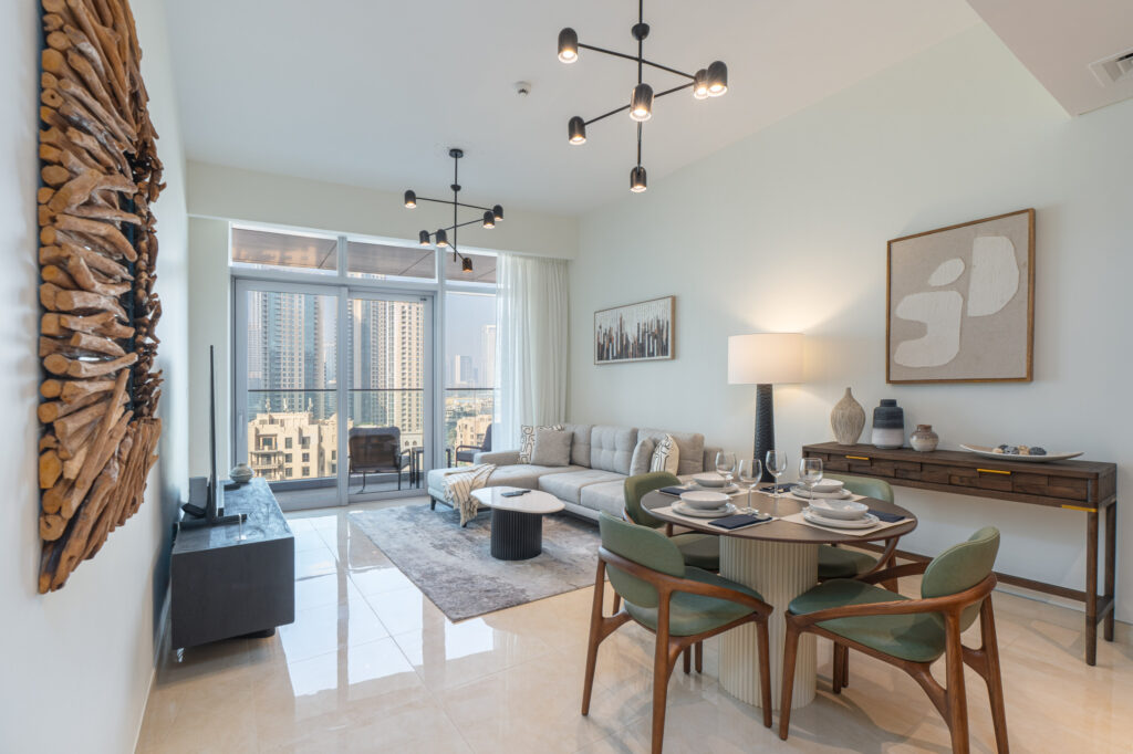 Burj Khalifa View | Modern 2BR | Downtown Living